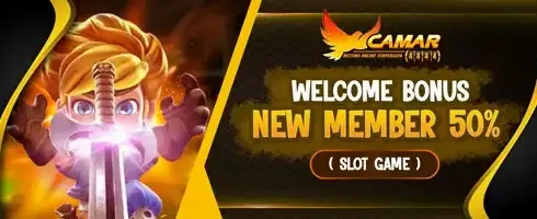Welcome Bonus New Member 50% Slot Terpercaya promotion banner